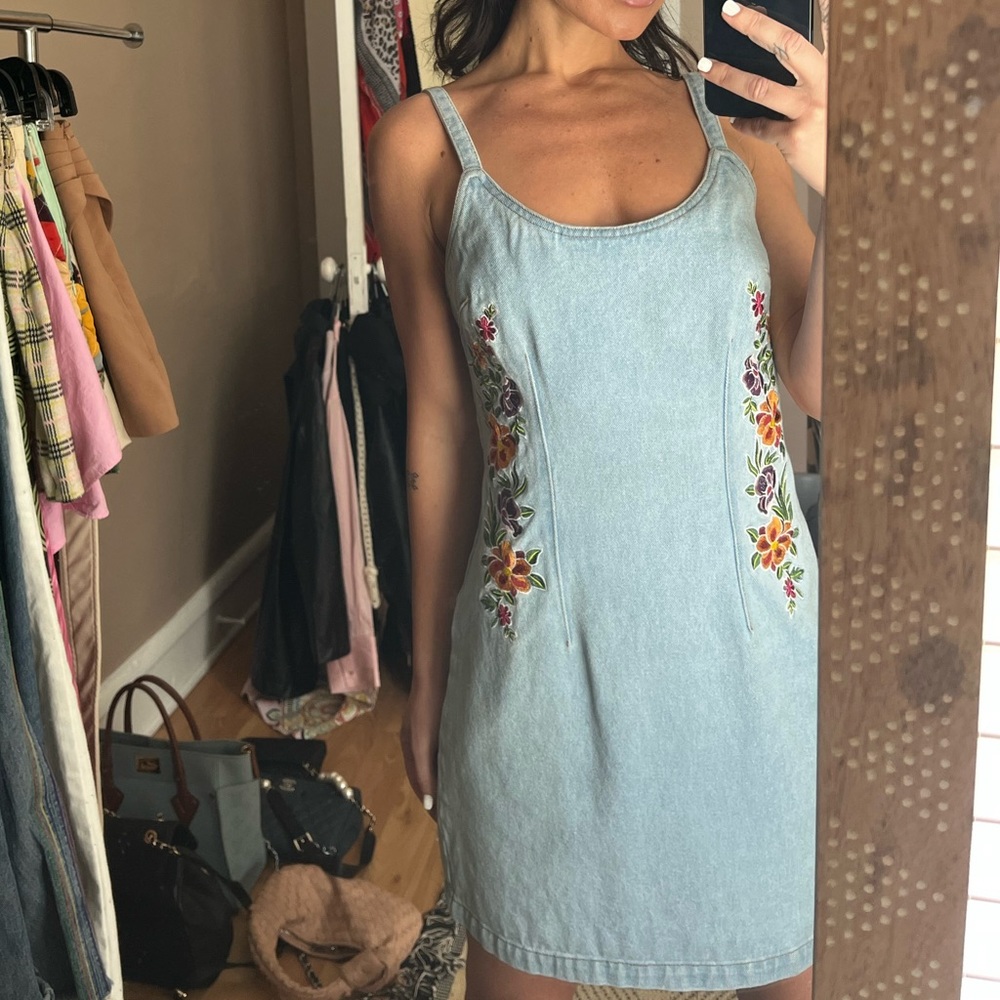 Denim dress size small